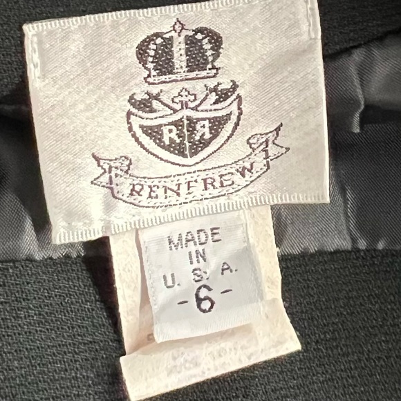 Vintage Long Black Renfrew Pencil Skirt size 6 - Picture 6 of 6